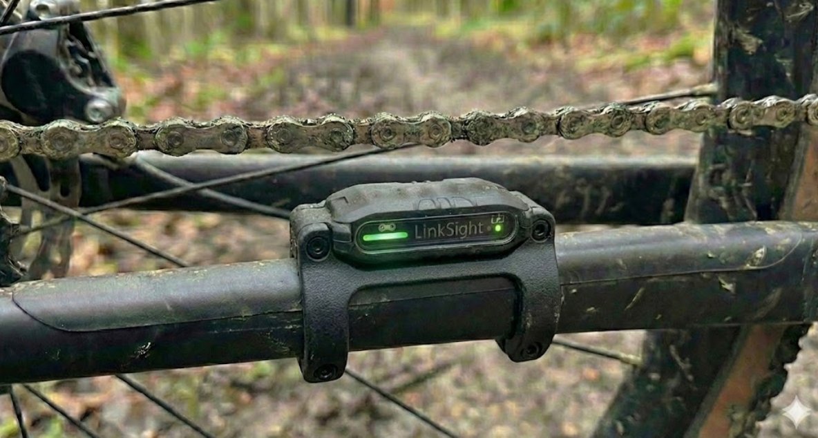 LinkSight Pod monté sur un cadre de vélo